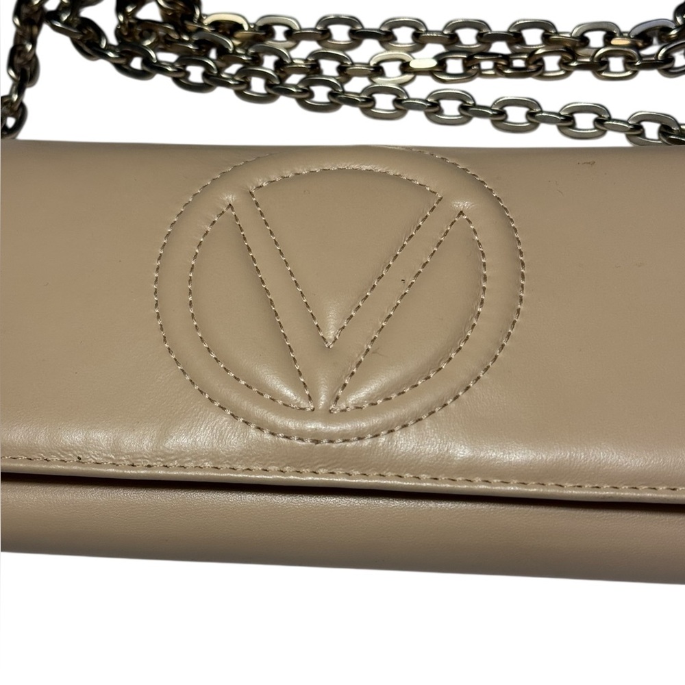 VALENTINO BY MARIO VALENTINO Bianca Leather Continental Wallet removable chain - Picture 3 of 16